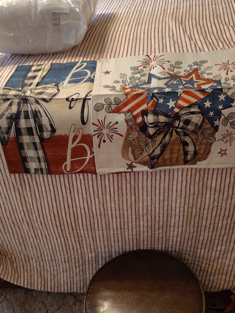 Holiday Pillow Cases and inserts. These are Brand New, Never Used.